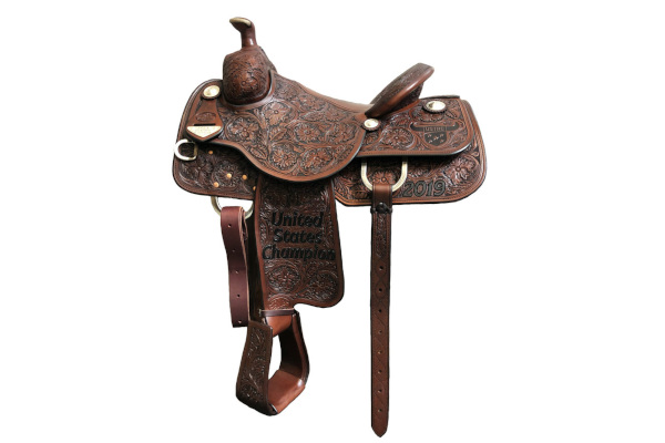 Bob's Custom Saddles 2019 USTRC NFTR Championship Saddle for sale at Leonard Truck & Trailer, Inc., Ohio