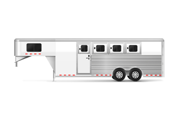 Cimarron Trailers | GOOSENECK 2-8 HORSE | Model NORSTAR READY-TO-GO for sale at Leonard Truck & Trailer, Inc., Ohio