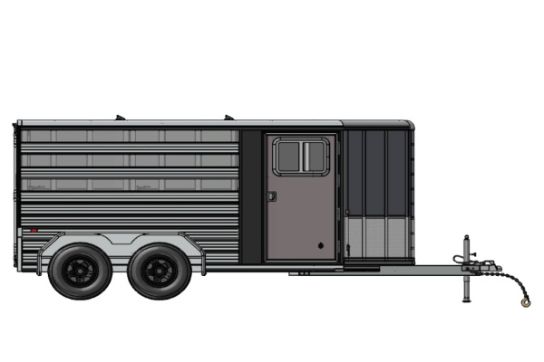 Frontier Trailers | Stock LowPro Bumper Pull Series | Model 7x12 HORSE TRAILERS for sale at Leonard Truck & Trailer, Inc., Ohio