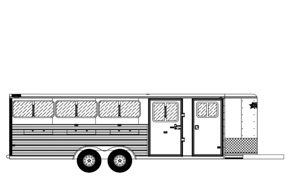 Frontier Trailers 7x20 HORSE TRAILERS for sale at Leonard Truck & Trailer, Inc., Ohio