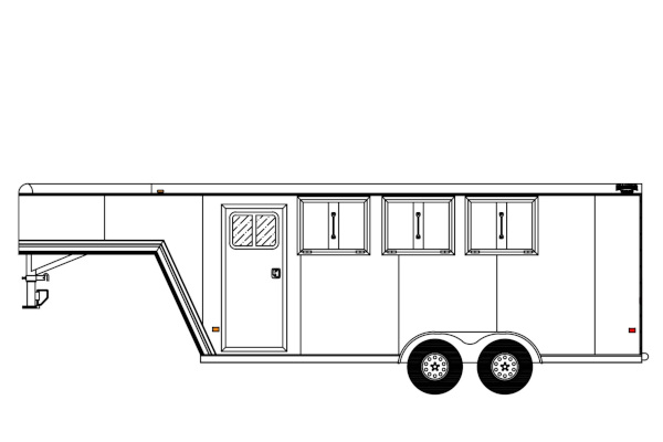 Frontier Trailers 3 HORSE TRAILERS for sale at Leonard Truck & Trailer, Inc., Ohio