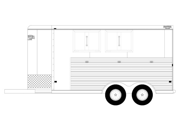 Frontier Trailers | Strider 24"T Bumper Pull Slant Load Series | Model 2 HORSE TRAILERS for sale at Leonard Truck & Trailer, Inc., Ohio