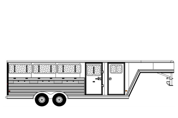 Frontier Trailers 7x20 HORSE TRAILERS for sale at Leonard Truck & Trailer, Inc., Ohio