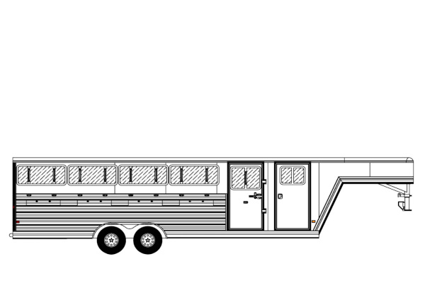 Frontier Trailers 7x24 HORSE TRAILERS for sale at Leonard Truck & Trailer, Inc., Ohio