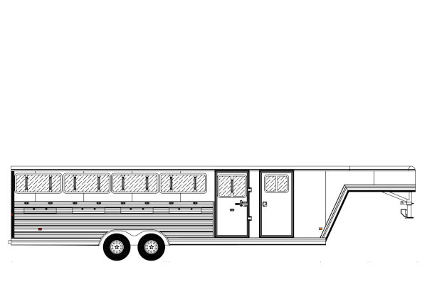 Frontier Trailers 7x26 HORSE TRAILERS for sale at Leonard Truck & Trailer, Inc., Ohio