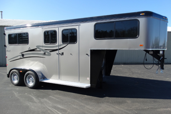 Hawk Trailers | Gooseneck | Model Model 110: 2 Horse Gooseneck Walk Thru with Dress for sale at Leonard Truck & Trailer, Inc., Ohio