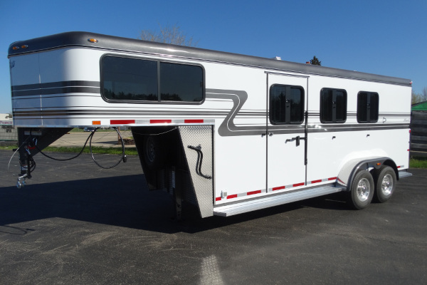 Hawk Trailers | Gooseneck | Model Model 122: 3 Horse Gooseneck Slant with Dress for sale at Leonard Truck & Trailer, Inc., Ohio