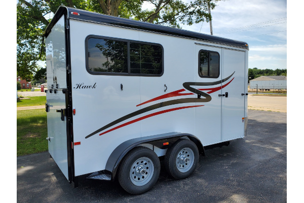 Hawk Trailers Model 100: 2 Horse Bumper Pull Walk Thru with Dress for sale at Leonard Truck & Trailer, Inc., Ohio