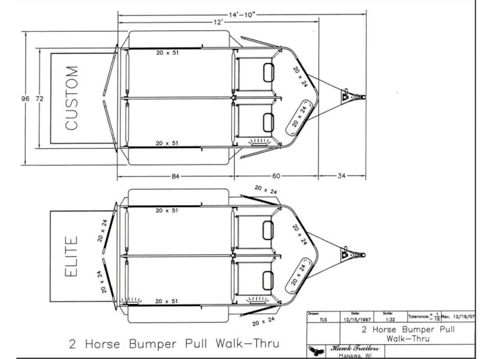 Hawk BumperPull Model102 2 Floorplan