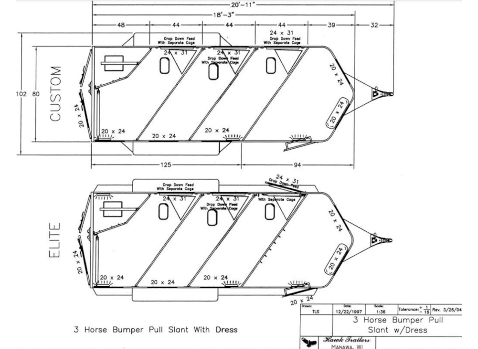 Hawk BumperPull Model118 3Floorplan