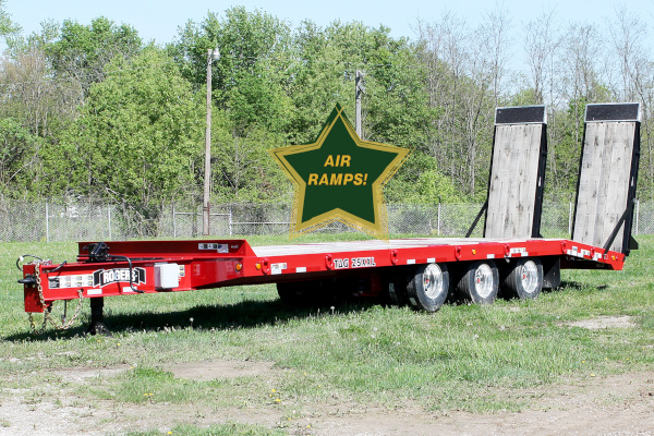 Rogers Trailers | Tag-Along Series | Model 25 Ton Capacity TAG25XXL-AL Air Ramps for sale at Leonard Truck & Trailer, Inc., Ohio